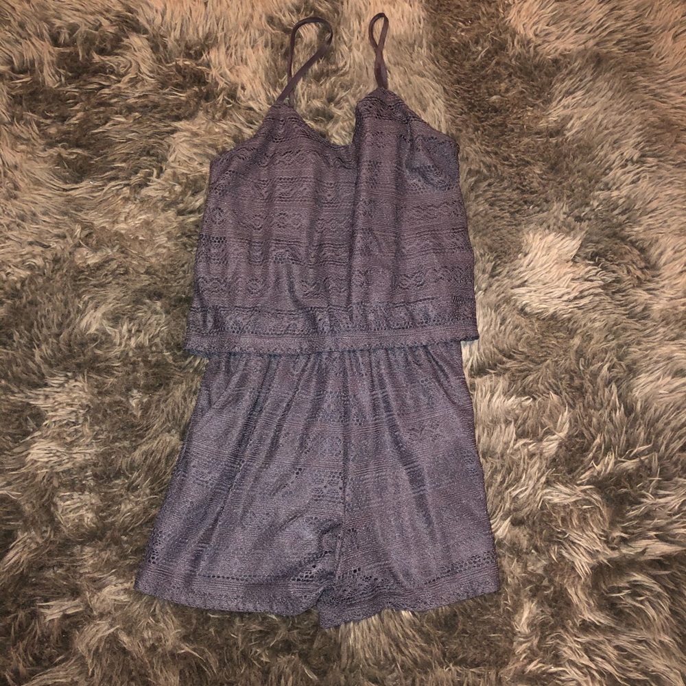 Rewind Preloved Black Romper B23